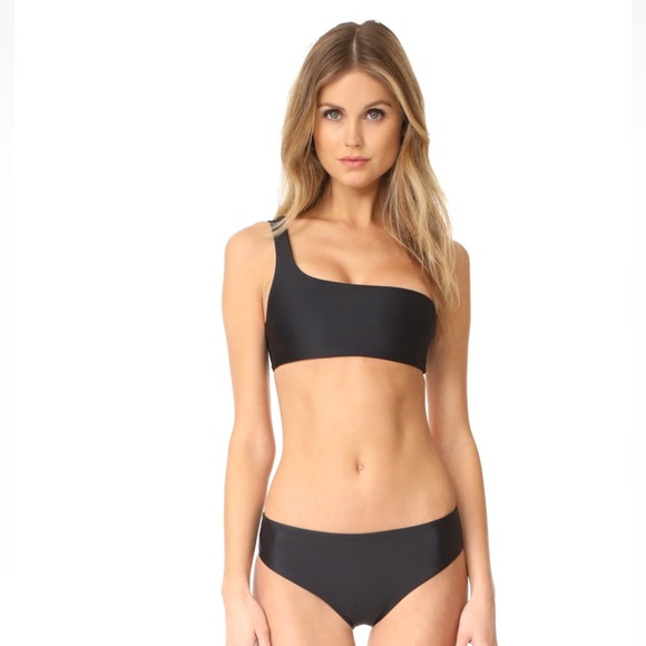 JADE Swim Womens Bandeau Asymmetrical Bikini Swim Top - Picture 2 of 13